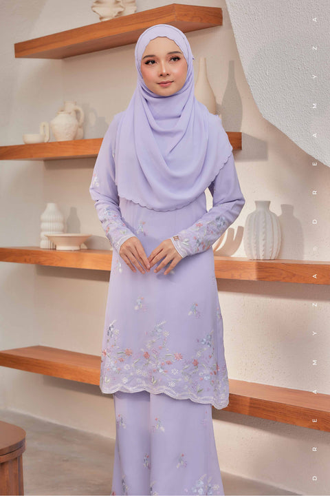 Alina Embroidered Chiffon Modern Baju Kurung