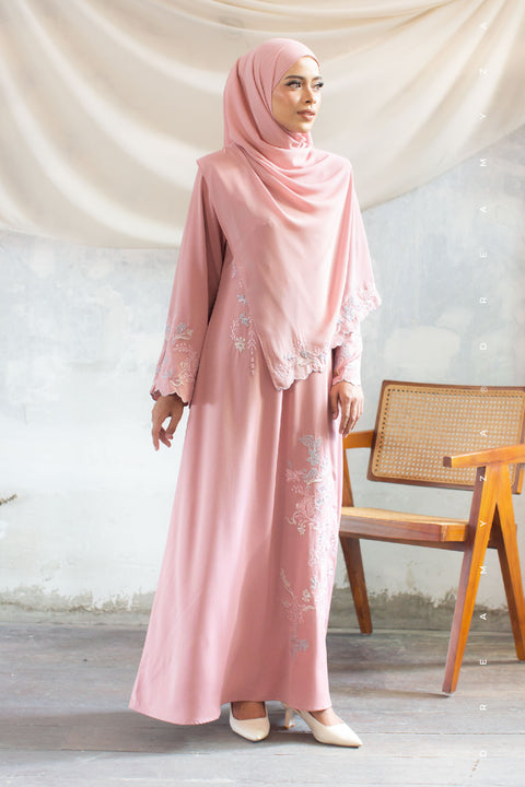 Kencana Embroidered Jubah Abaya with Shawl