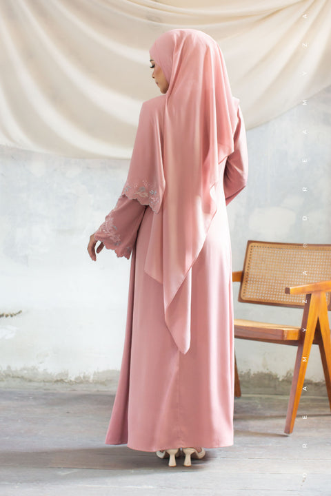 Kencana Embroidered Jubah Abaya with Shawl