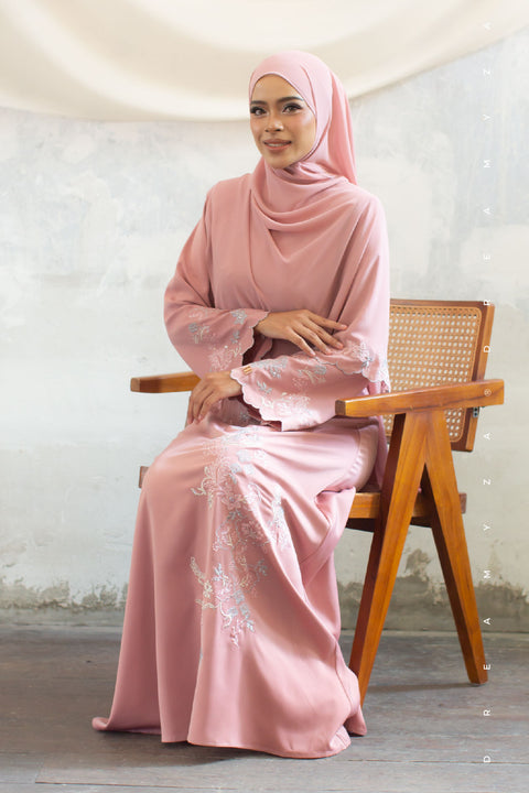 Kencana Embroidered Jubah Abaya with Shawl