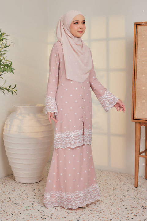 Afra Full Embroidered Chiffon Modern Kurung