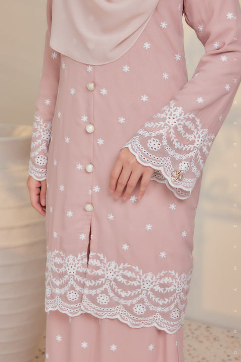 Afra Full Embroidered Chiffon Modern Kurung