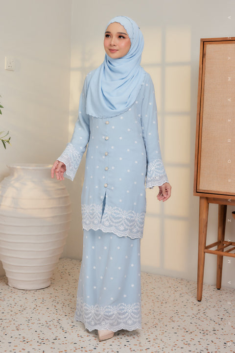 Afra Full Embroidered Chiffon Modern Kurung