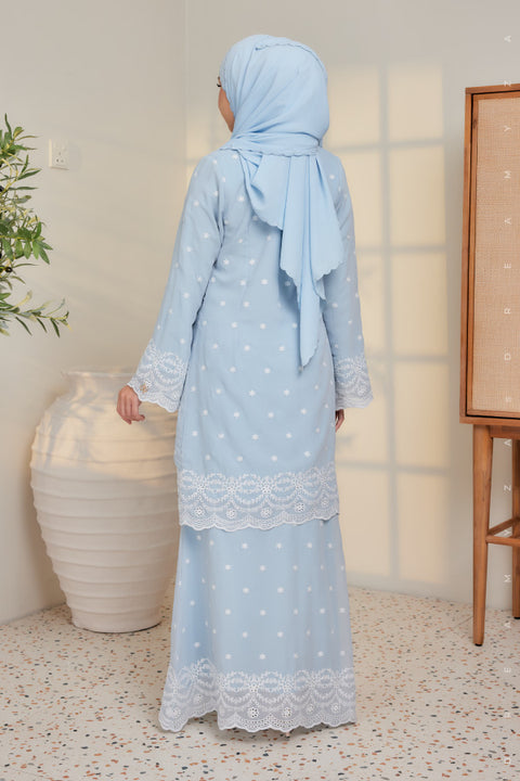 Afra Full Embroidered Chiffon Modern Kurung