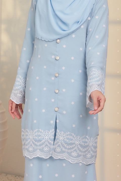 Afra Full Embroidered Chiffon Modern Kurung