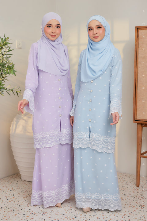 Afra Full Embroidered Chiffon Modern Kurung