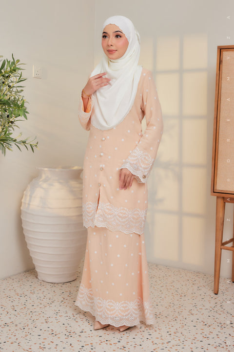 Afra Full Embroidered Chiffon Modern Kurung