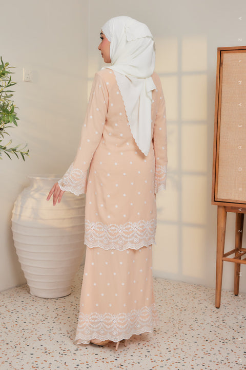 Afra Full Embroidered Chiffon Modern Kurung