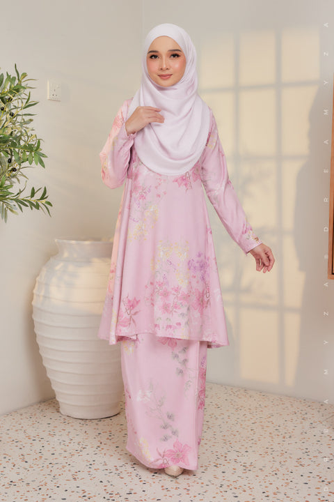 Akma Printed Silk Satin Riau Modern Kurung