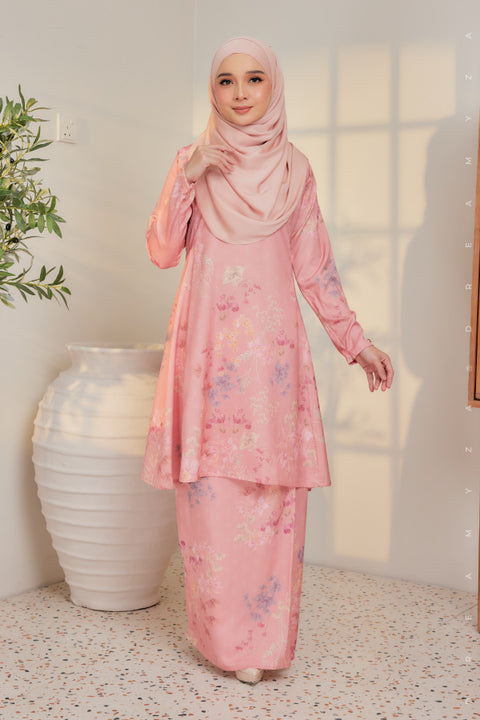 Akma Printed Silk Satin Riau Modern Kurung