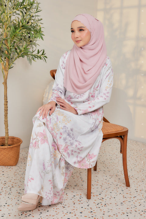 Akma Printed Silk Satin Riau Modern Kurung