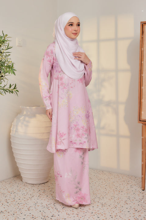 Akma Printed Silk Satin Riau Modern Kurung