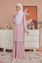 Alma Flowers Embroidered Modern Kurung with Pleated Skirt