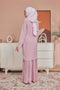 Alma Flowers Embroidered Modern Kurung with Pleated Skirt