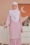 Alma Flowers Embroidered Modern Kurung with Pleated Skirt