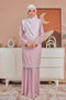 Alma Flowers Embroidered Modern Kurung with Pleated Skirt