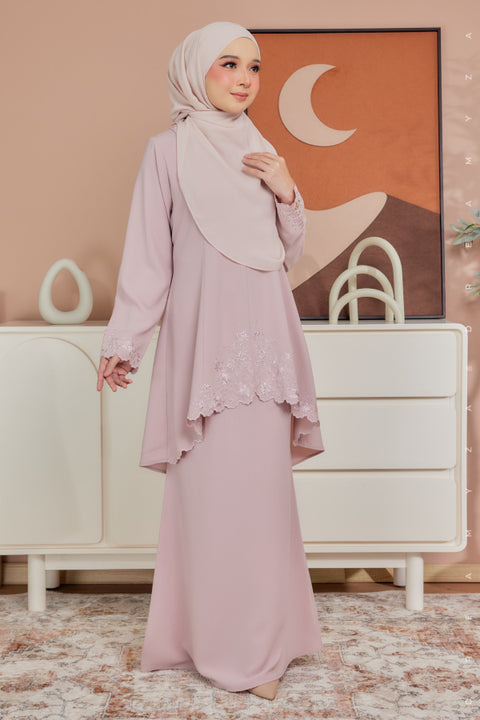 Aria Embroidered Heavy Chiffon Crepe Modern Kurung