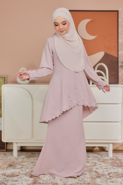 Aria Embroidered Heavy Chiffon Crepe Modern Kurung