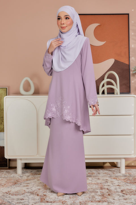 Aria Embroidered Heavy Chiffon Crepe Modern Kurung