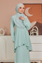 Aria Embroidered Heavy Chiffon Crepe Modern Kurung