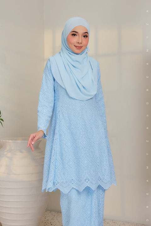 Azka Full Embroidered Sulam Chiffon Riau Kurung Moden