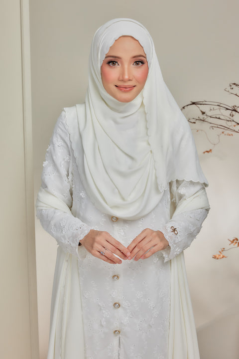 Rara Luxe Selendang Sulam Veil Shawl