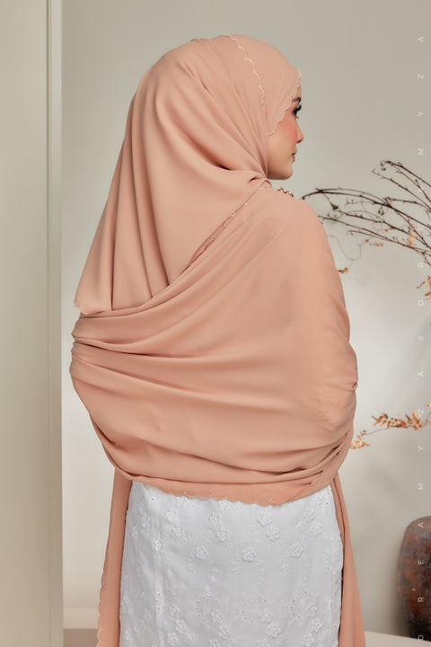 Rara Luxe Selendang Sulam Veil Shawl