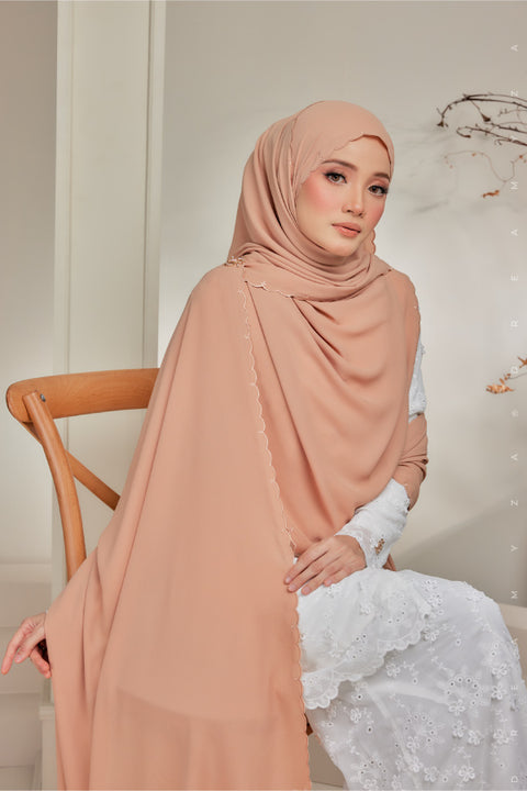 Rara Luxe Selendang Sulam Veil Shawl