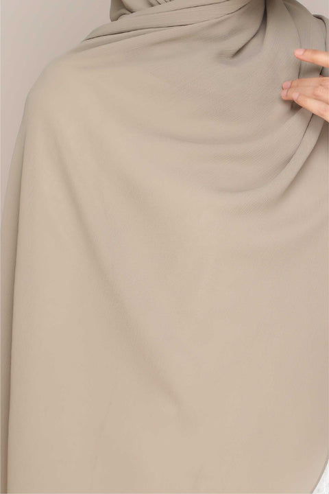 Shawl Tudung Iris Textured Chiffon