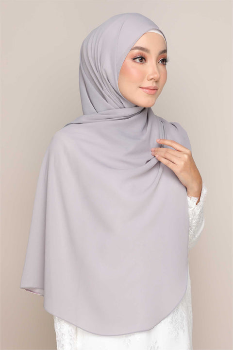 Shawl Tudung Iris Textured Chiffon