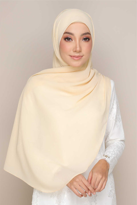 Shawl Tudung Iris Textured Chiffon