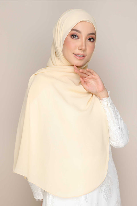 Shawl Tudung Iris Textured Chiffon