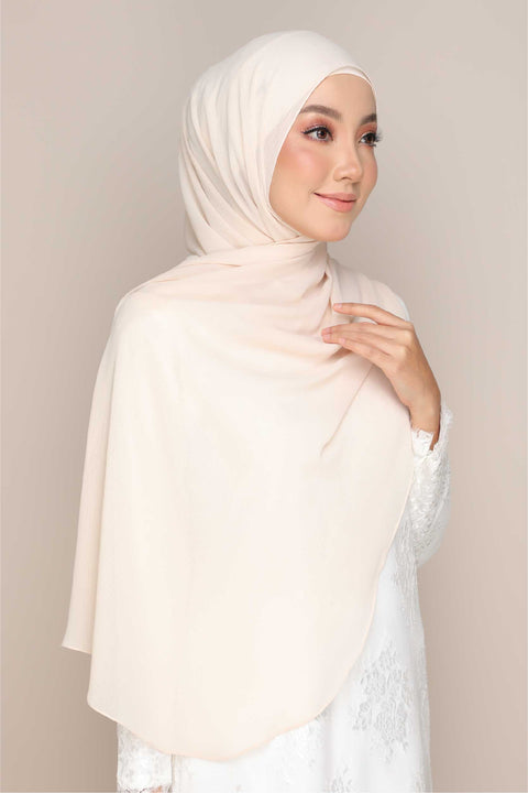 Shawl Tudung Iris Textured Chiffon