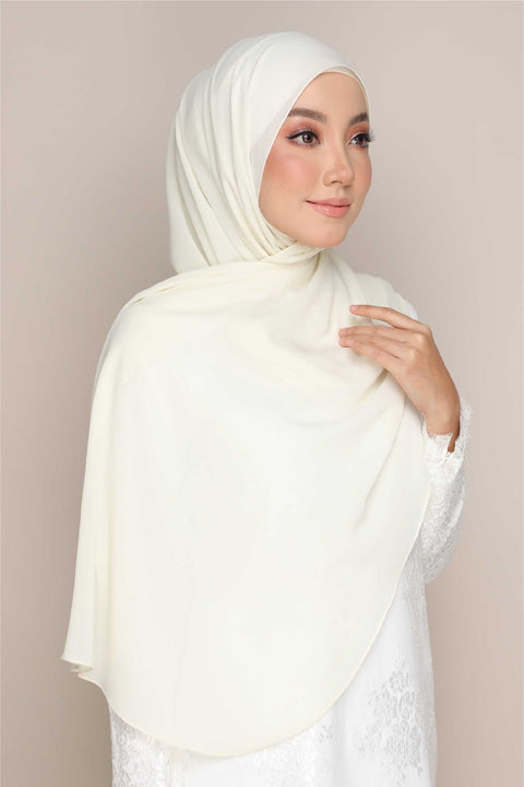 Shawl Tudung Iris Textured Chiffon