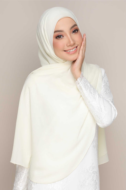 Shawl Tudung Iris Textured Chiffon