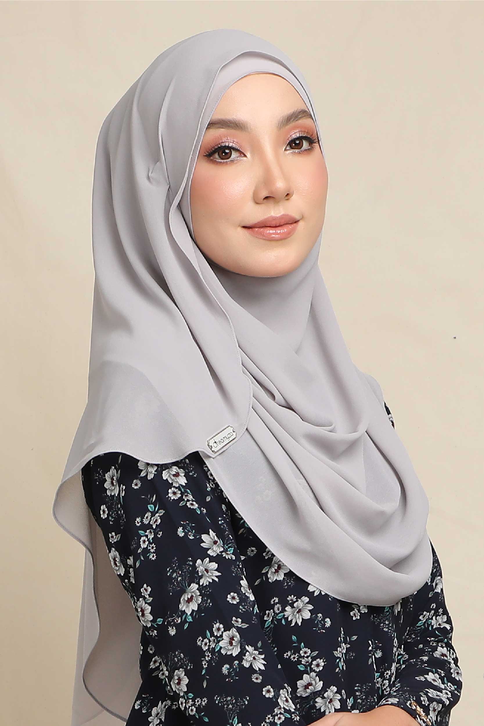 Aira Heavy Chiffon Double Loop Instant Shawl Tudung