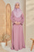 Luna Embroidered Border Lace Abaya Jubah Dress