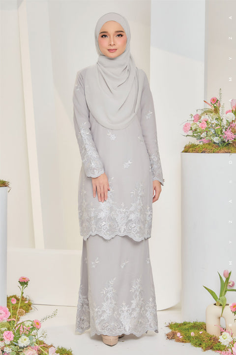 Jesnita Embroidered Sulam Chiffon Baju Kurung Moden