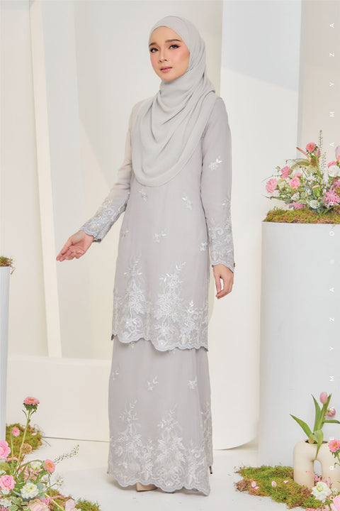 Jesnita Embroidered Sulam Chiffon Baju Kurung Moden