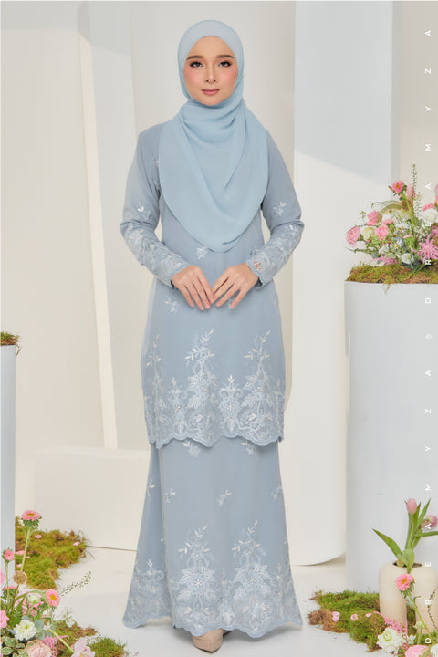 Jesnita Embroidered Sulam Chiffon Baju Kurung Moden