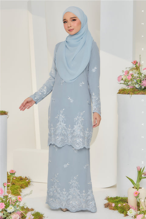 Jesnita Embroidered Sulam Chiffon Baju Kurung Moden