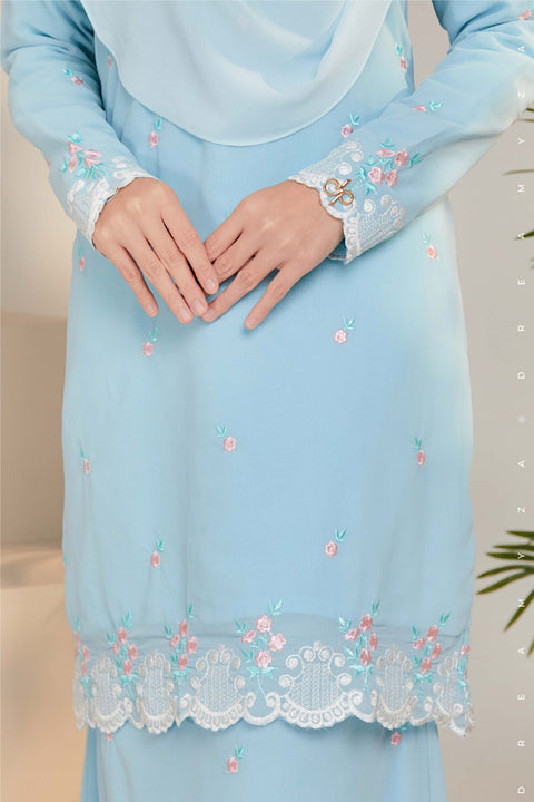 Juwita Embroidered Sulam Chiffon Baju Kurung Moden