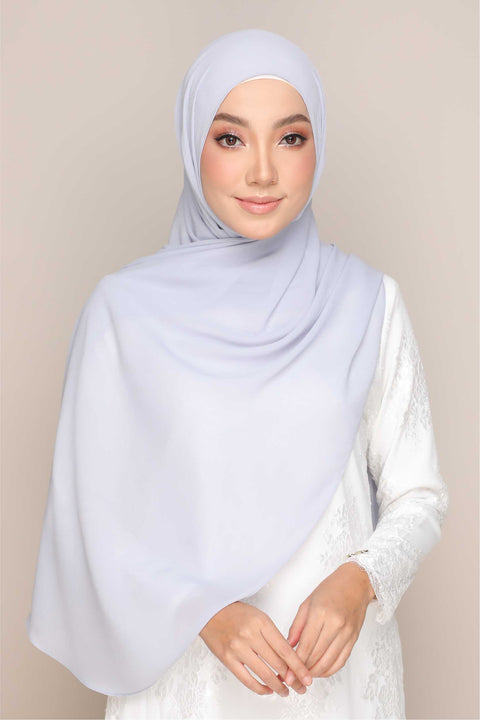 Shawl Tudung Iris Textured Chiffon