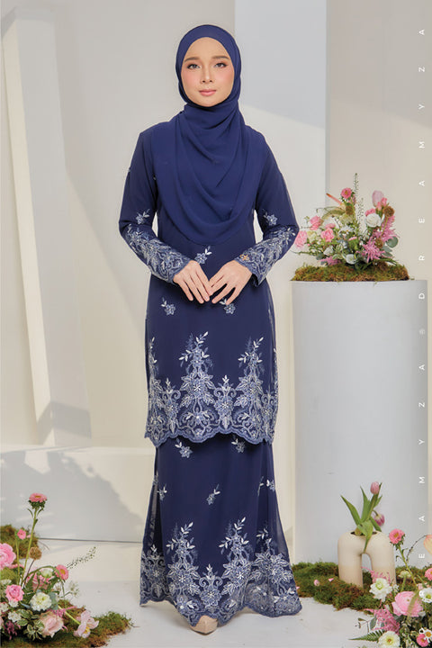 Jesnita Embroidered Sulam Chiffon Baju Kurung Moden