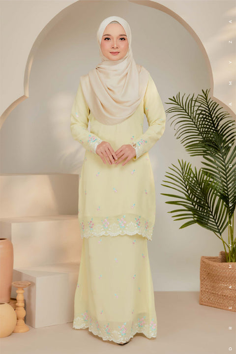 Juwita Embroidered Sulam Chiffon Baju Kurung Moden