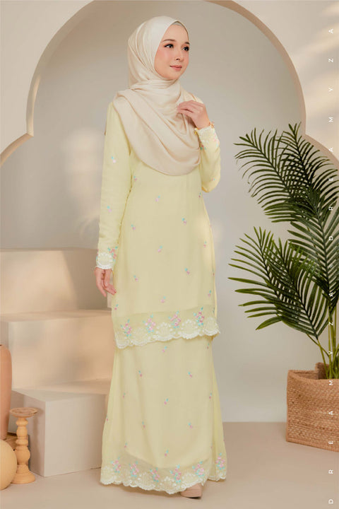 Juwita Embroidered Sulam Chiffon Baju Kurung Moden