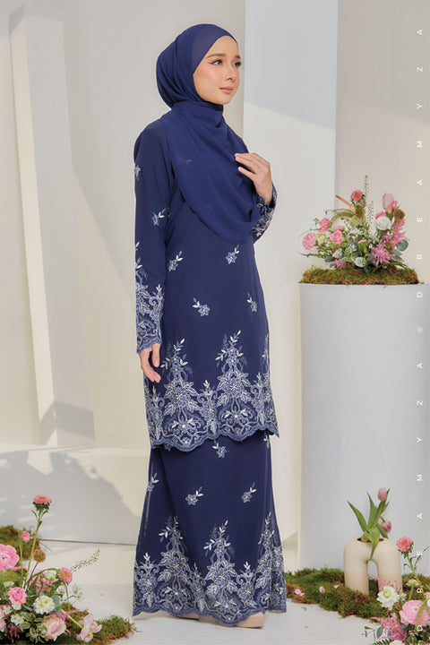 Jesnita Embroidered Sulam Chiffon Baju Kurung Moden