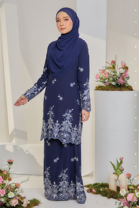 Jesnita Embroidered Sulam Chiffon Baju Kurung Moden