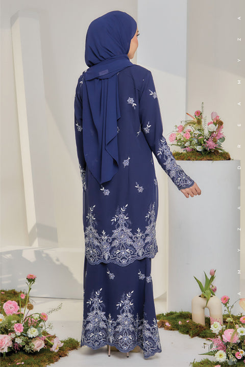 Jesnita Embroidered Sulam Chiffon Baju Kurung Moden