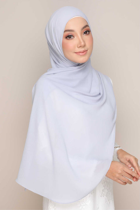 Shawl Tudung Iris Textured Chiffon